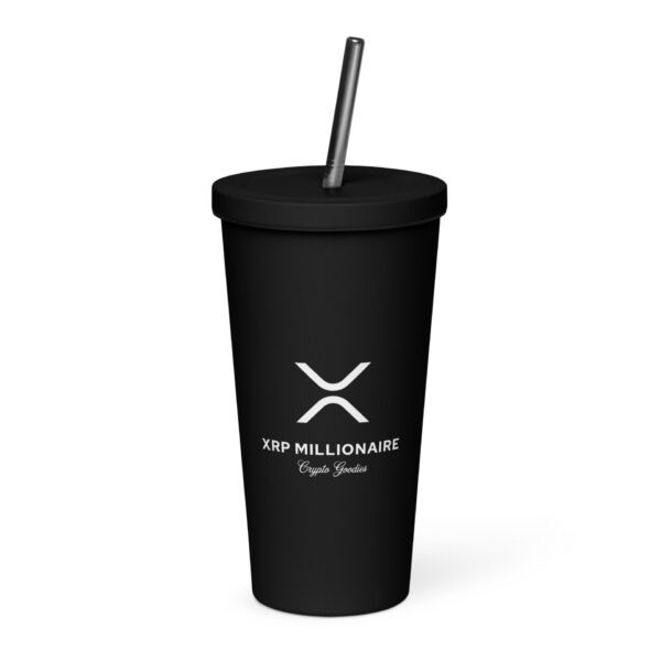XRP Millionaire Insulated Tumbler With a Straw