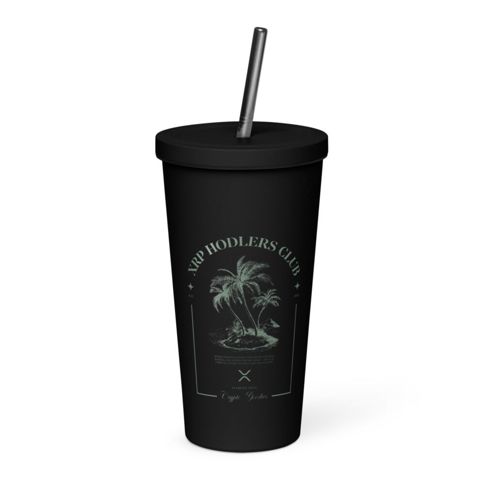 XRP Hodlers Club Insulated Tumbler With a Straw