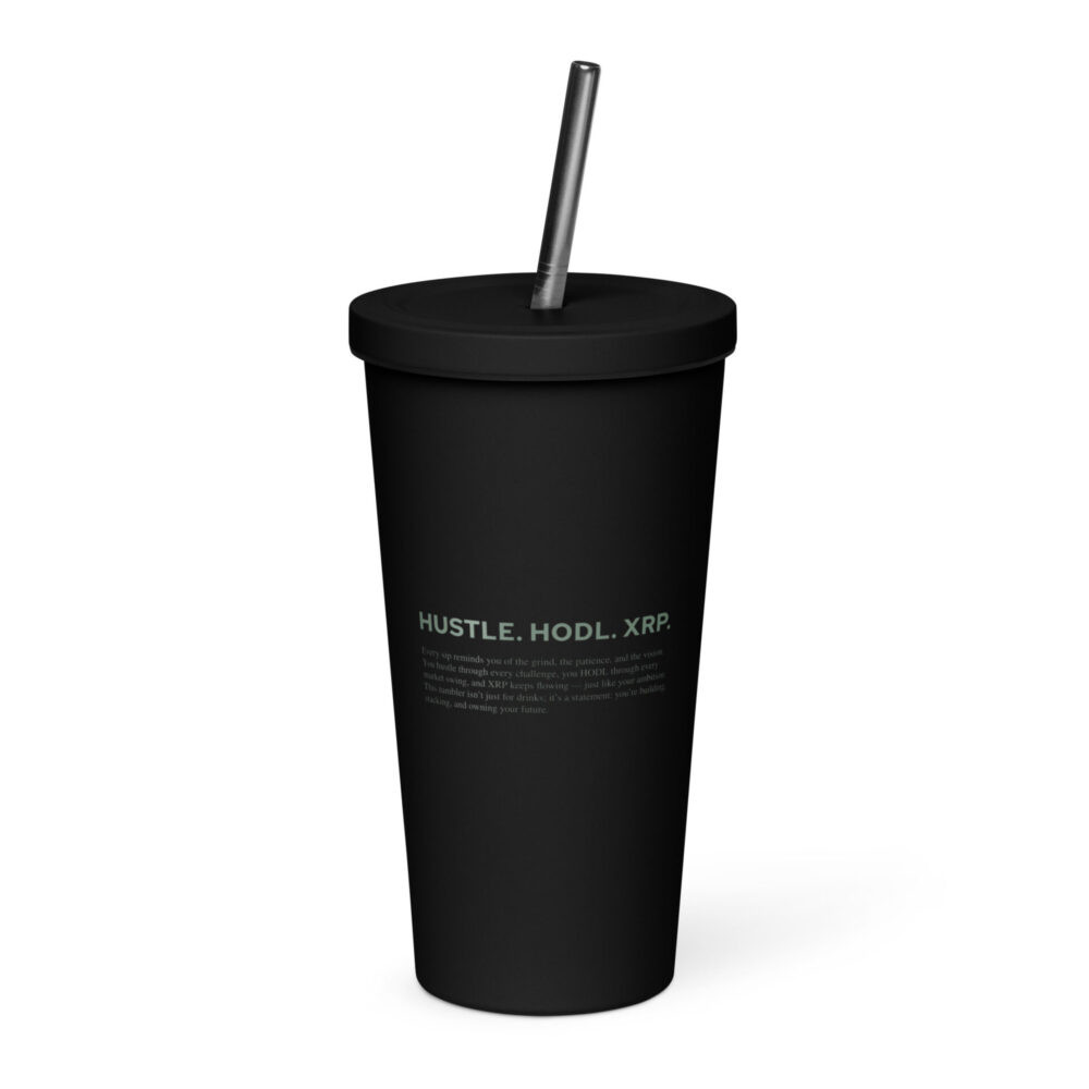 XRP Hodlers Club Insulated Tumbler With a Straw - Image 2