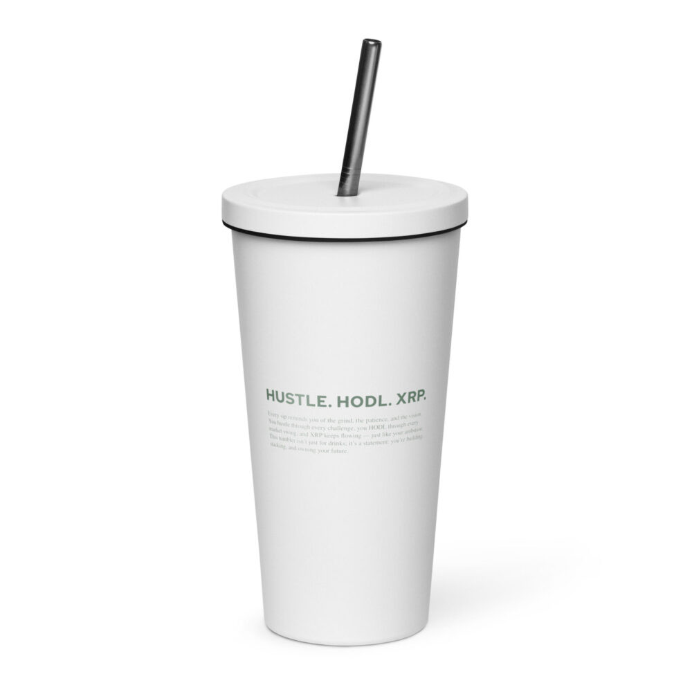 XRP Hodlers Club Insulated Tumbler With a Straw - Image 4