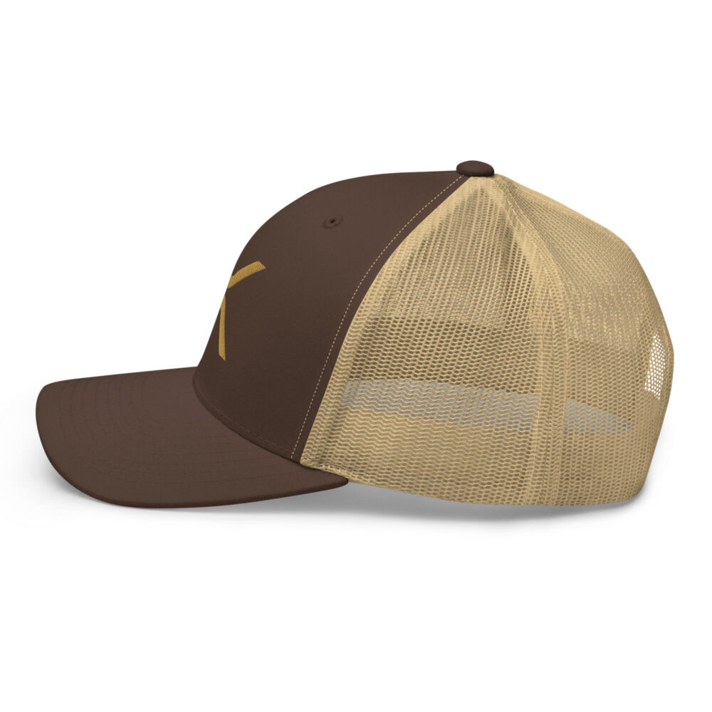 XRP Brown Trucker Cap - Image 3