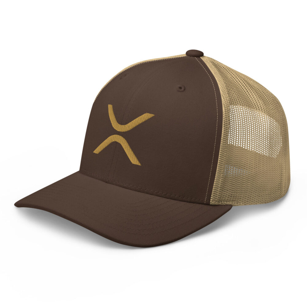 XRP Brown Trucker Cap - Image 4
