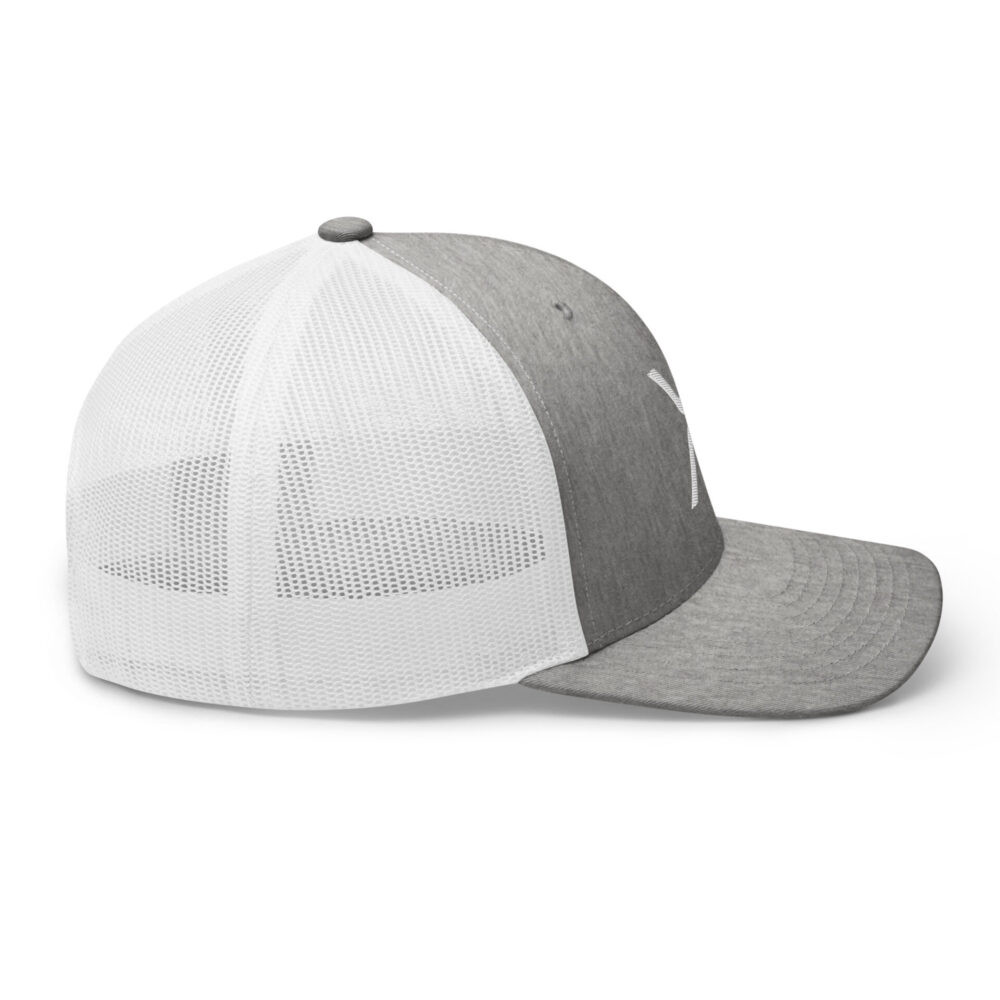 XRP Heather Grey Trucker Cap - Image 4
