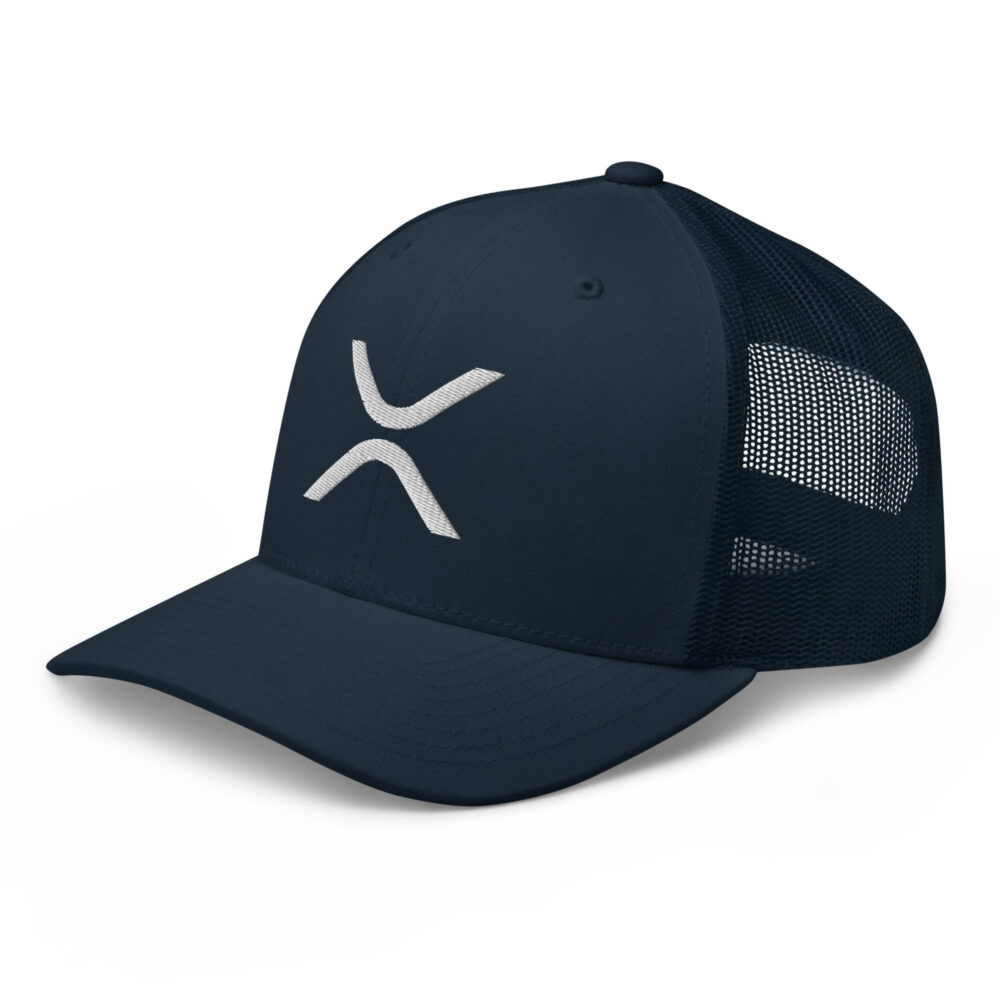 XRP Navy Trucker Cap - Image 4